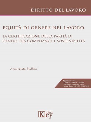 cover image of Equità di genere nel lavoro